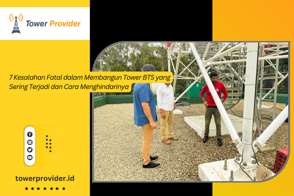 membangun tower BTS