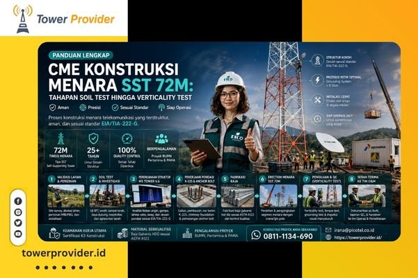 konstruksi menara sst 72m